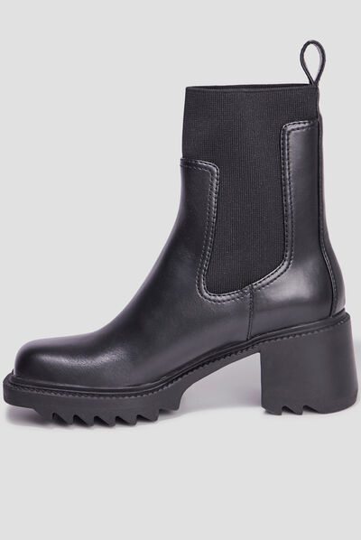 Bottines plateformes et talons noir femme
