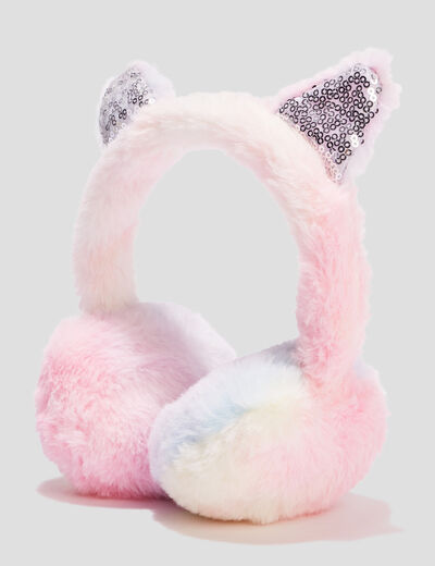 Cache-oreilles avec sequins multicolore fille
