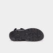 Sandales &agrave; scratchs avec bout rond noir homme