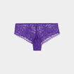Shorty en dentelle violet foncé femme