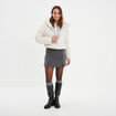 Chemise manches ajustables 1 poche coton vert kaki femme