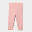 Legging molletonn&eacute; &agrave; paillettes rose poudr&eacute;e b&eacute;b&eacute; fille
