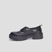 Derbies crantées avec boucle Liberto noir femme