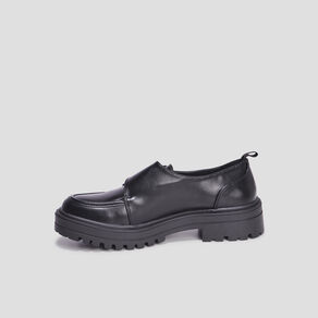Derbies crantées avec boucle Liberto noir femme