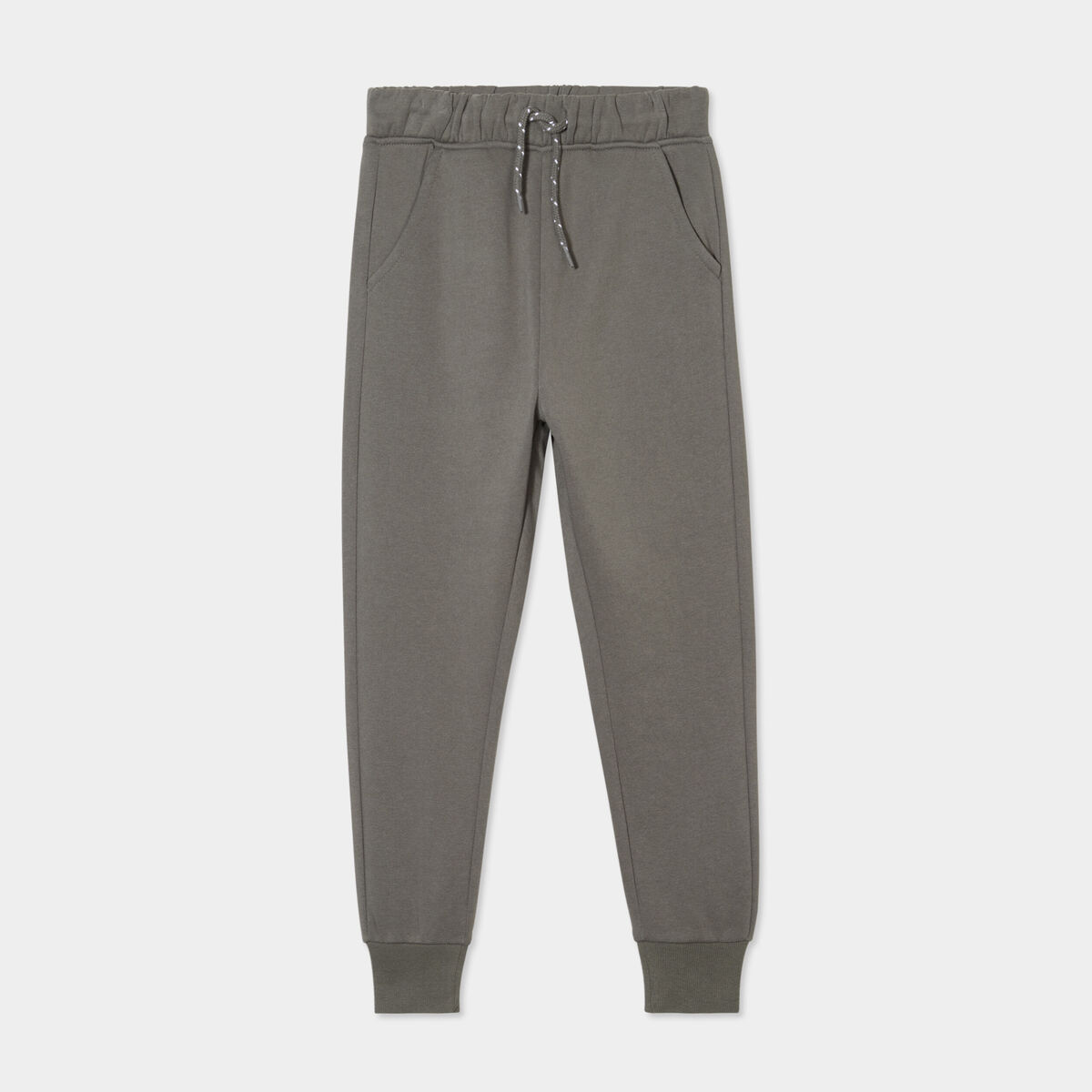 Pantalon de jogging molleton vert kaki gar&ccedil;on