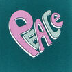 T-shirt col rond manches longues coton vert foncé fille