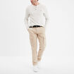 Pantalon cargo ceintur&eacute; Trappeur marron cognac homme