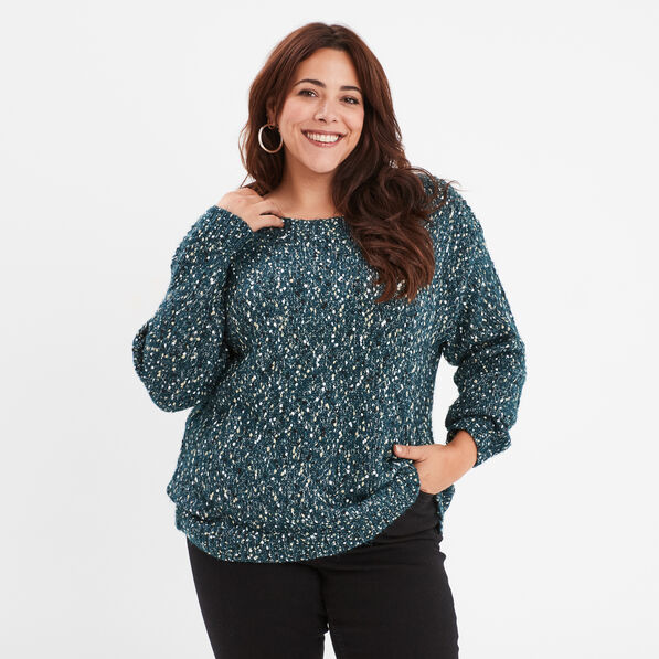 pull col bateau bleu canard femmegt Pull col bateau bleu canard femme grande taille