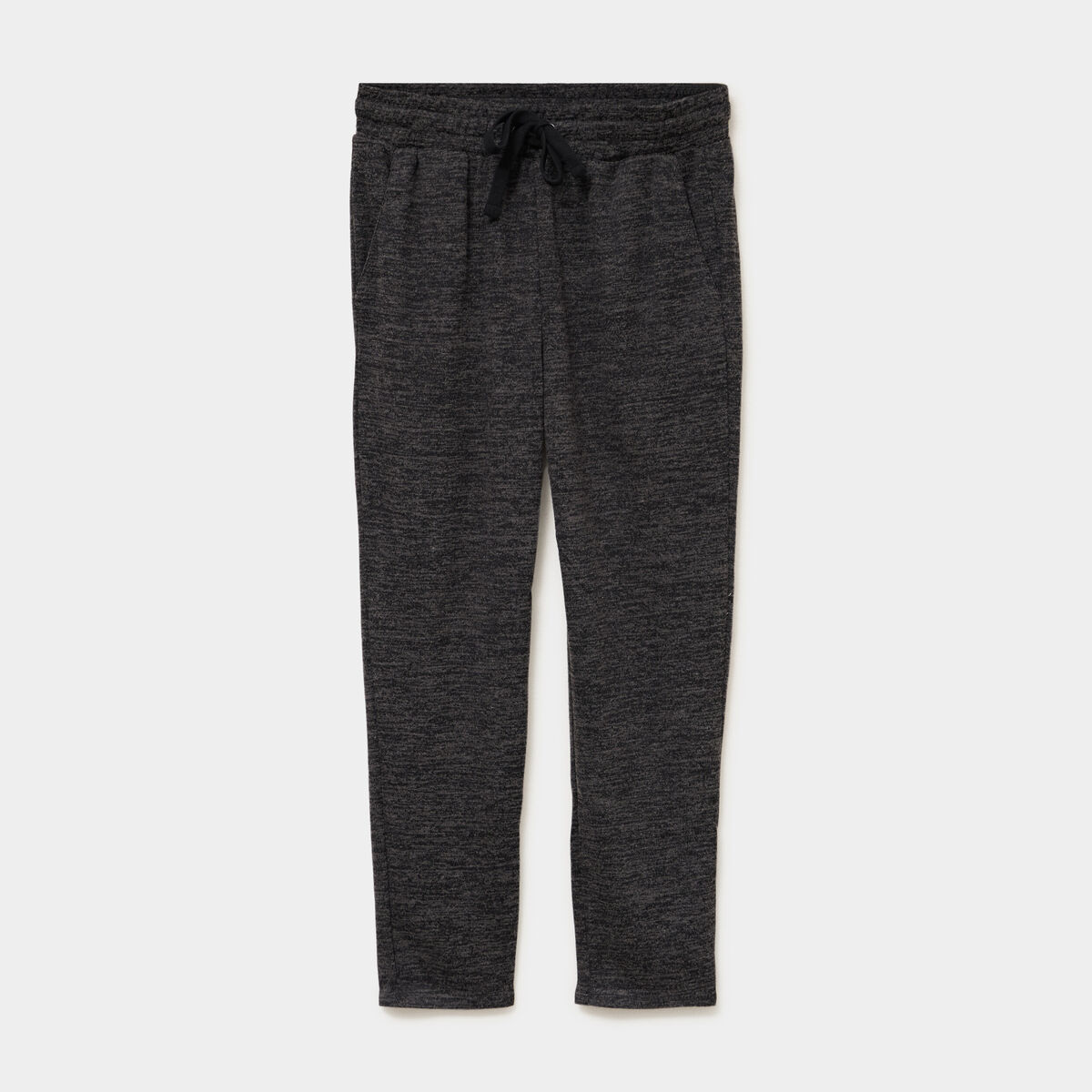 Pantalon jogging 7/8&egrave;me gris fonc&eacute; femme