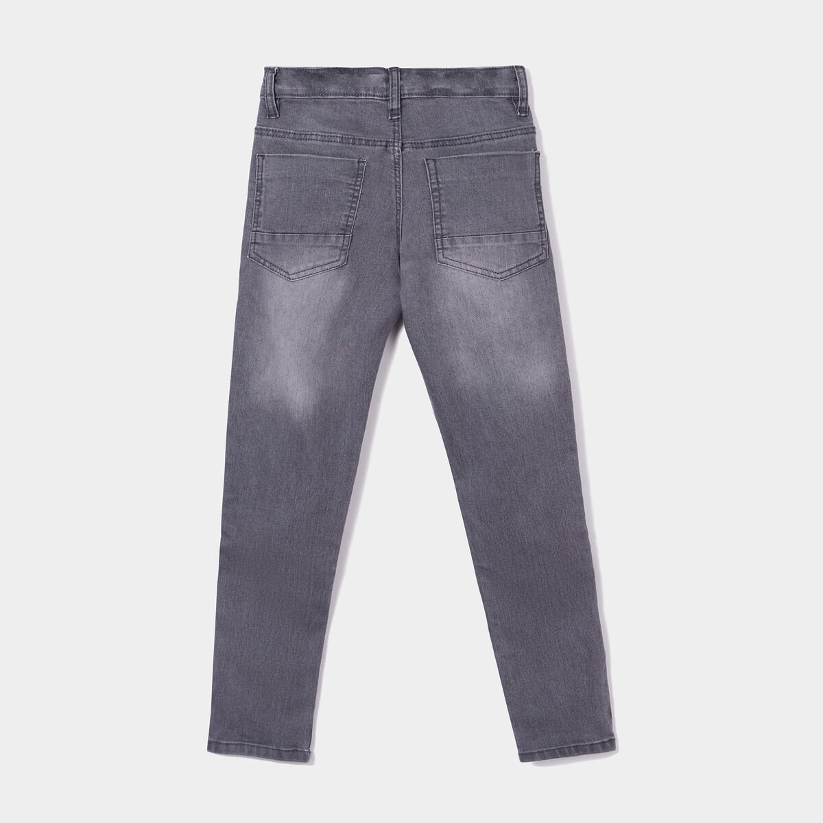 Jeans slim effet stretch gris garçon