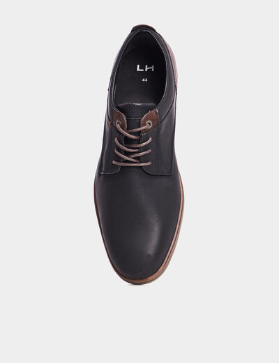 Derbies &agrave; lacets noir homme