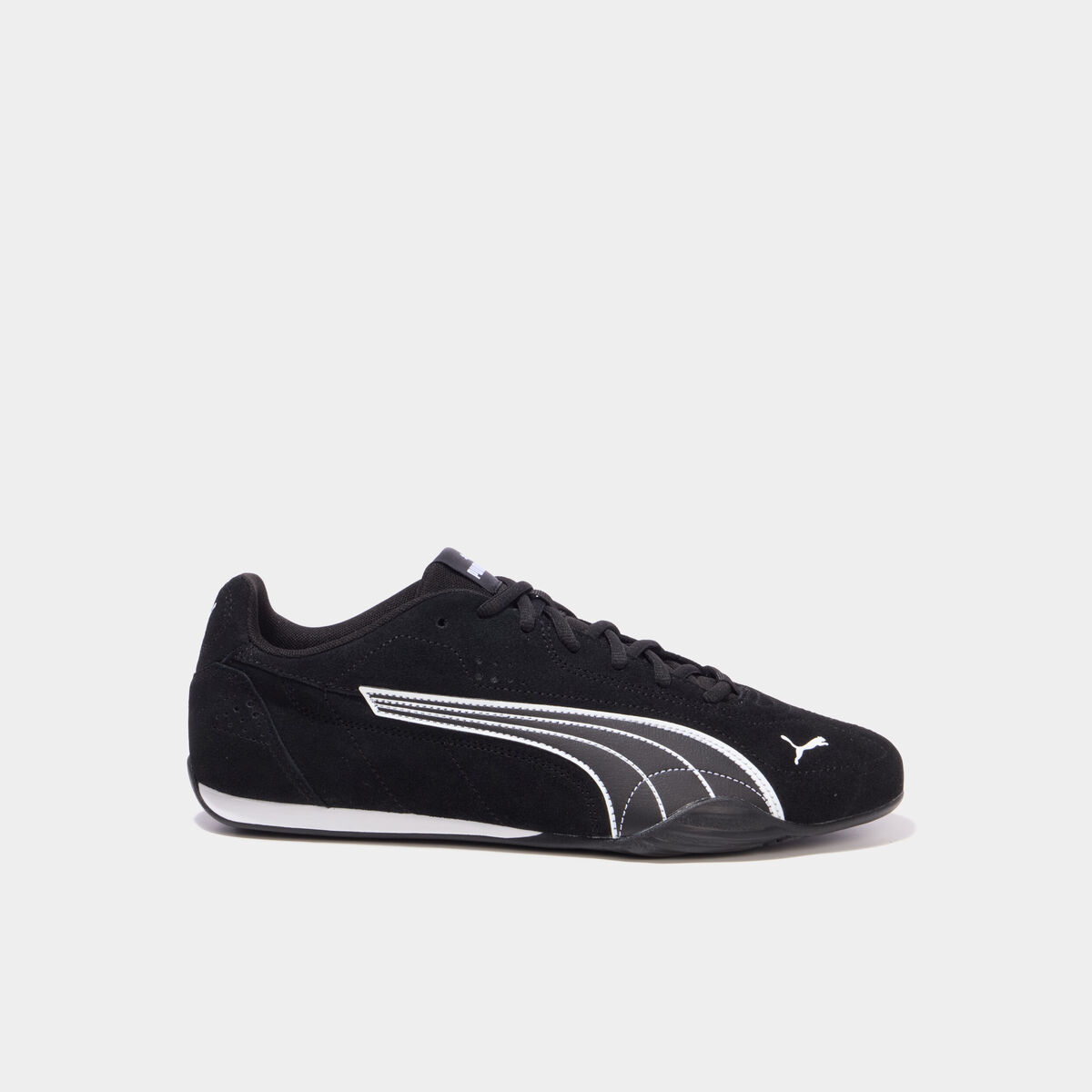 Baskets running en cuir Puma Catch SD noir homme