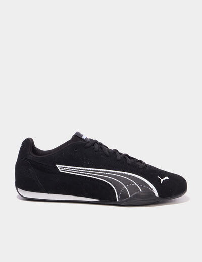 Baskets running en cuir Puma Catch SD noir homme