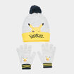 Ensemble bonnet et gants Pok&eacute;mon Pikachu gris gar&ccedil;on