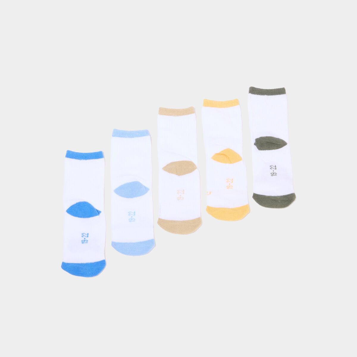 Lot 5 paires chaussettes blanc b&eacute;b&eacute; gar&ccedil;on
