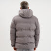 Doudoune courte &agrave; capuche d&eacute;perlante gris homme