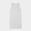 Chemise de nuit sans manches gris clair femme