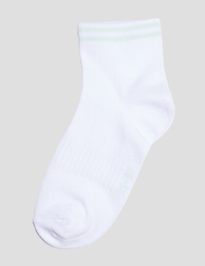 Lot 3 paires socquettes blanc femme