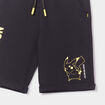 Bermuda regular élastiqué coton Pokémon noir garçon
