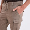 Pantalon cargo slim coton Liberto taupe homme