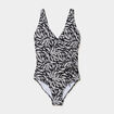Maillot de bain une pi&egrave;ce cache coeur noir femme grande taille