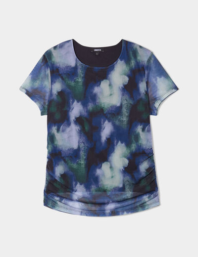 T-shirt résille Liberto violet femme