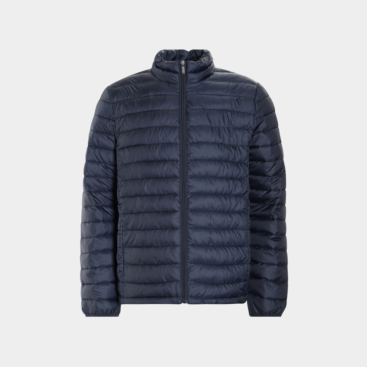 Doudoune droite l&eacute;g&egrave;re d&eacute;perlante bleu marine homme