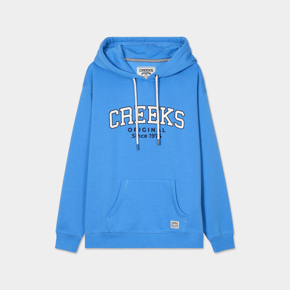 Sweat &agrave; capuche hoodie bleu femme