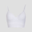 Brassi&egrave;re c&ocirc;tel&eacute;e padd&eacute;e sans armature blanc femme
