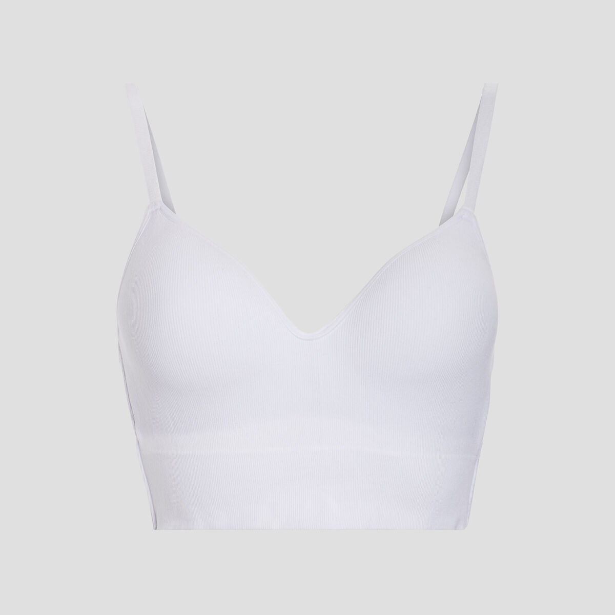 Brassi&egrave;re c&ocirc;tel&eacute;e padd&eacute;e sans armature blanc femme