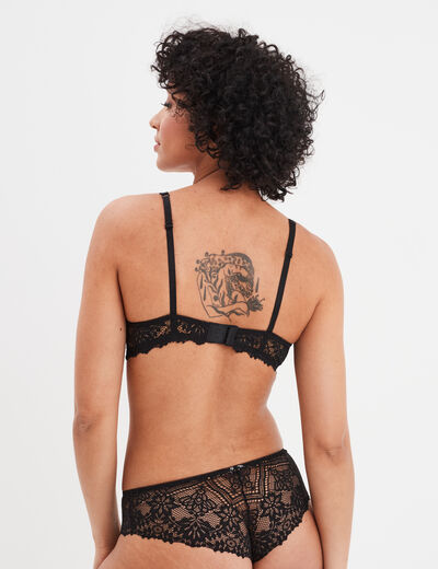 Soutien-gorge emboîtant dentelle noir femme
