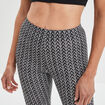 Legging élastiqué 7/8ème noir femme