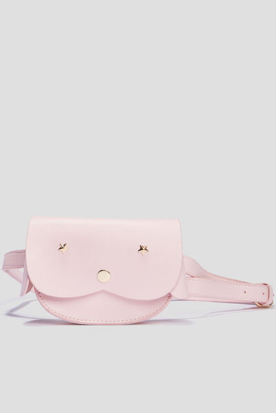 Ceinture avec pochette rose fille