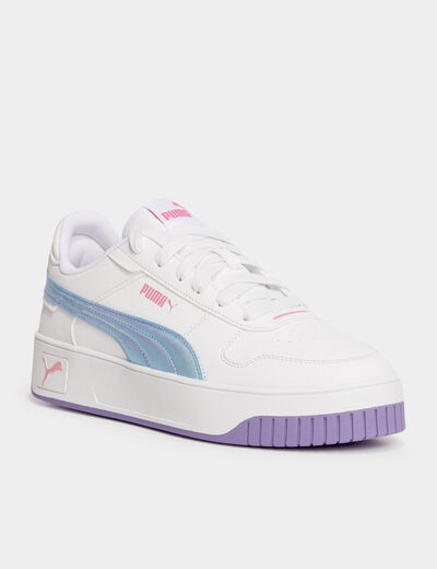 Tennis basses lacets Puma Carina Street mauve fille