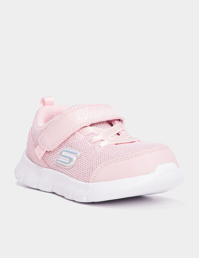 Baskets running Skechers Comfy Flex rose clair fille