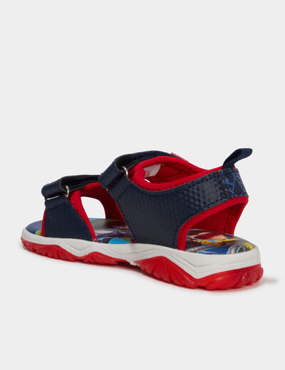 Sandales semelles lumineuses Spider-Man bleu gar&ccedil;on