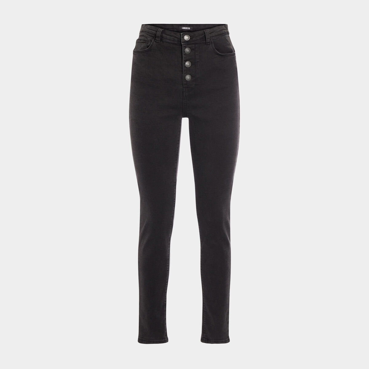 Jeans skinny taille haute Liberto denim noir femme
