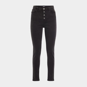 Jeans skinny taille haute Liberto denim noir femme