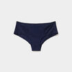 Shorty coton majoritaire avec dentelle bleu marine femme grande taille
