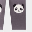 Legging coton avec patchs gris foncé bébé fille