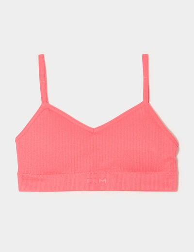 Brassière sans couture rose fille