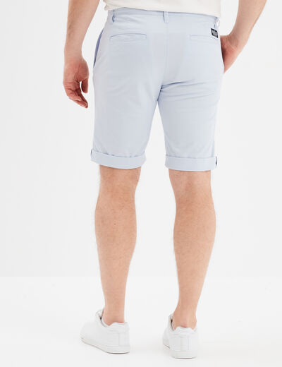 Short chino slim Creeks bleu clair homme