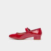 Babies vernies &agrave; talons rouge femme