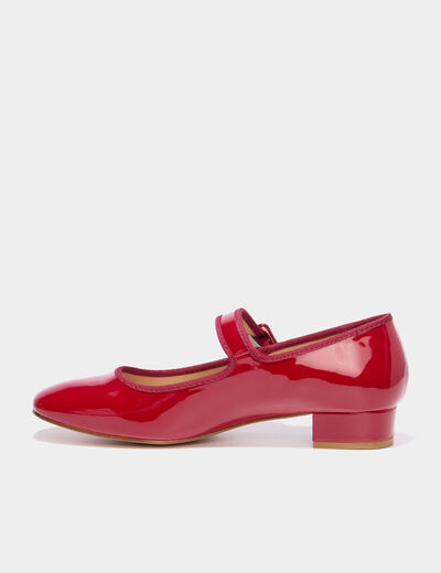 Babies vernies &agrave; talons rouge femme