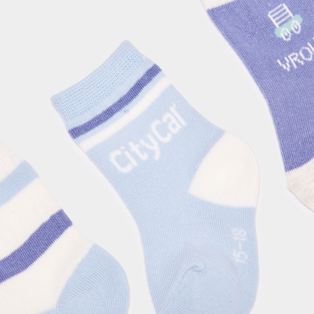 Lot 5 paires chaussettes coton multicolore b&eacute;b&eacute; gar&ccedil;on