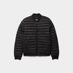 Doudoune l&eacute;g&egrave;re d&eacute;perlante col teddy noir homme