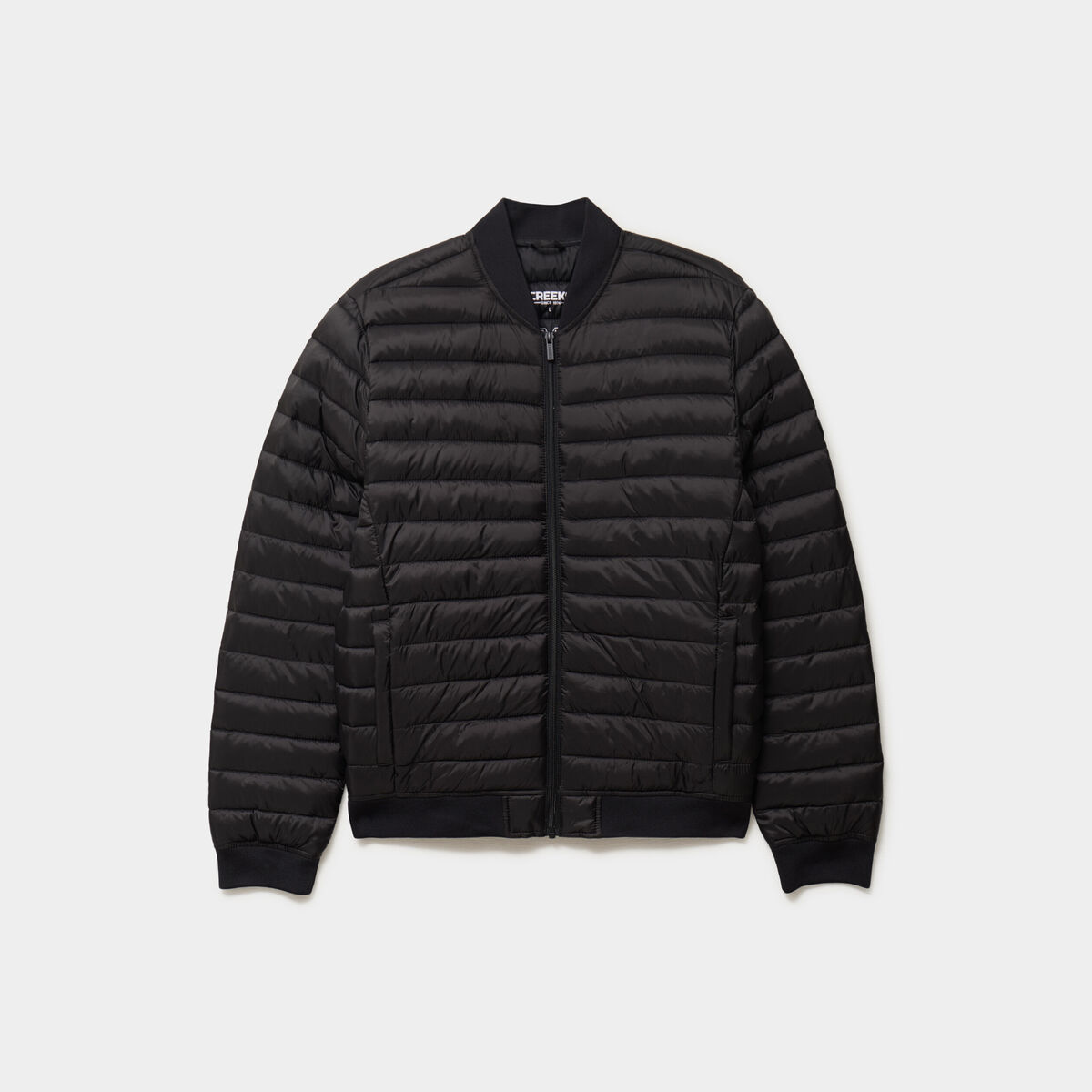 Doudoune l&eacute;g&egrave;re d&eacute;perlante col teddy noir homme