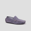 Mocassins en cuir bleu homme