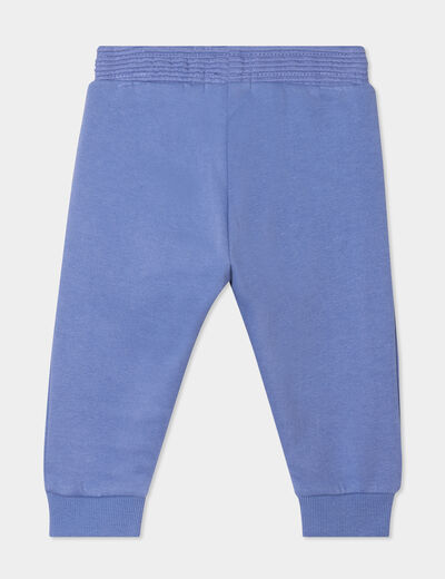 Pantalon de jogging taille élastiquée bleu lavande bébé garçon