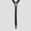 Bretelles 3 bandes noir homme